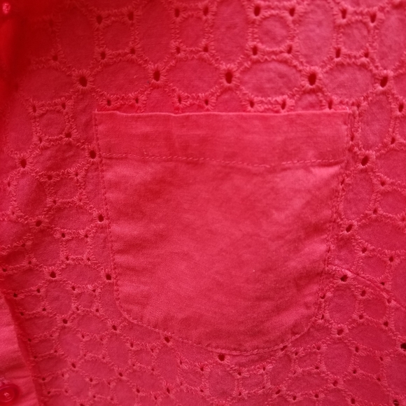 M CORAL eyelet button up tunic top - Picture 8 of 15